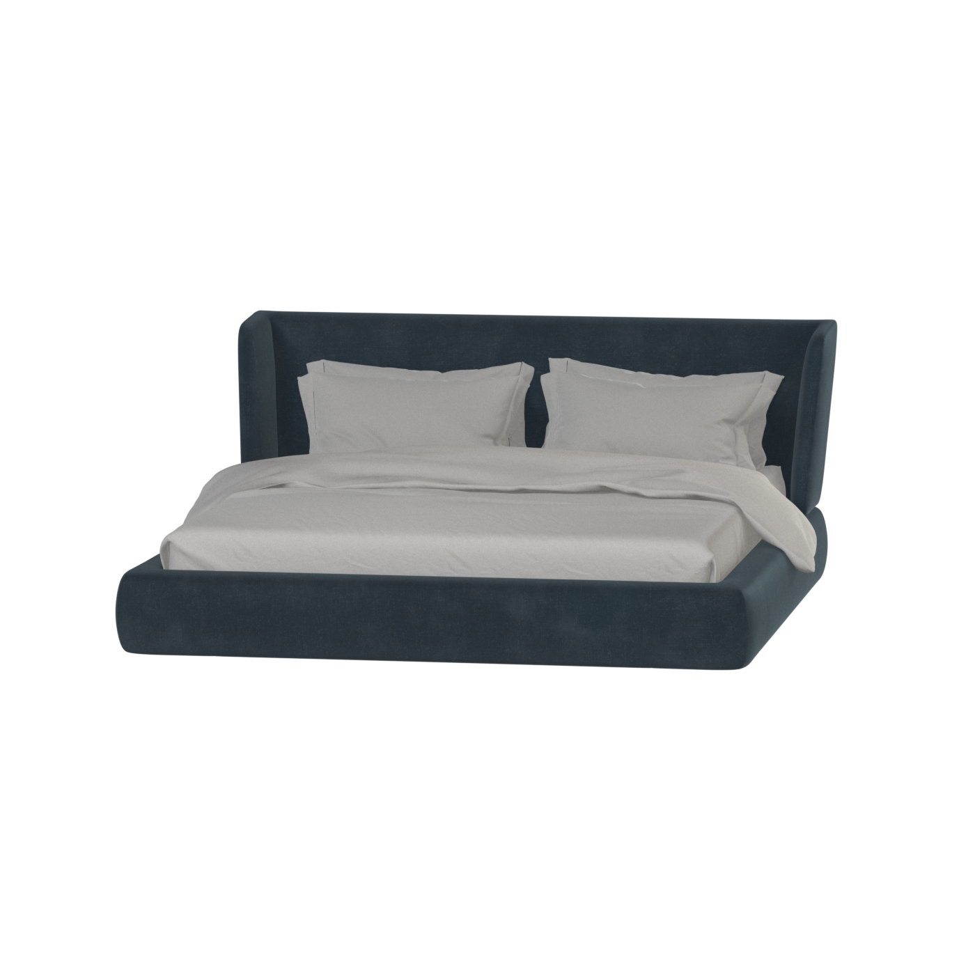 Valentina bed in Boucle Hevia Fabric