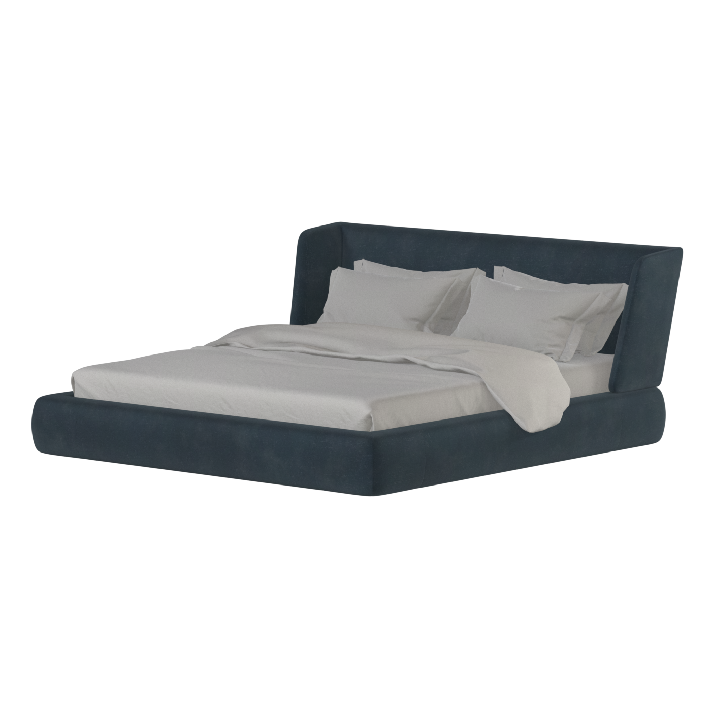Valentina bed in Boucle Hevia Fabric