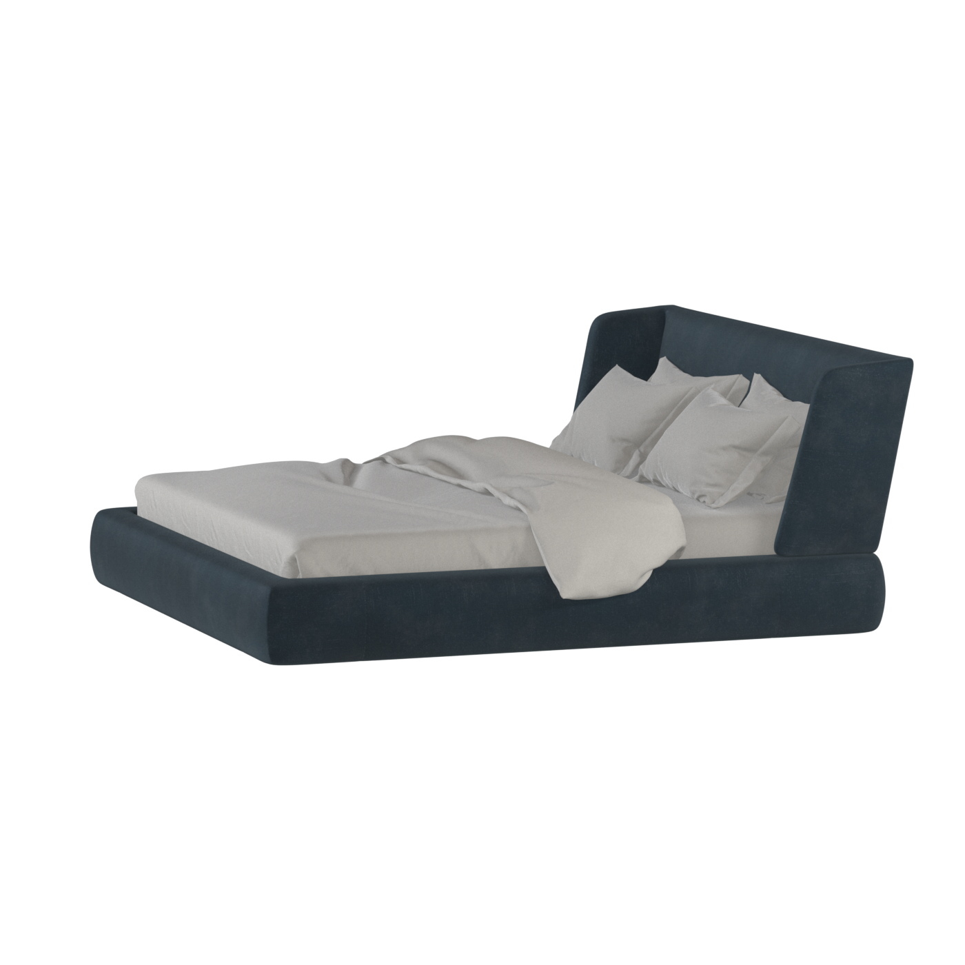 Valentina bed in Boucle Hevia Fabric