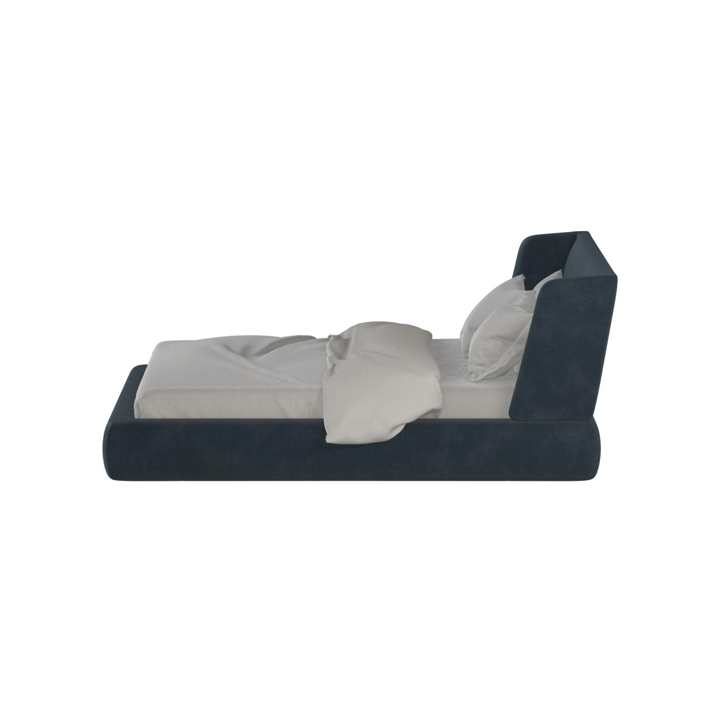 Valentina bed in Boucle Hevia Fabric