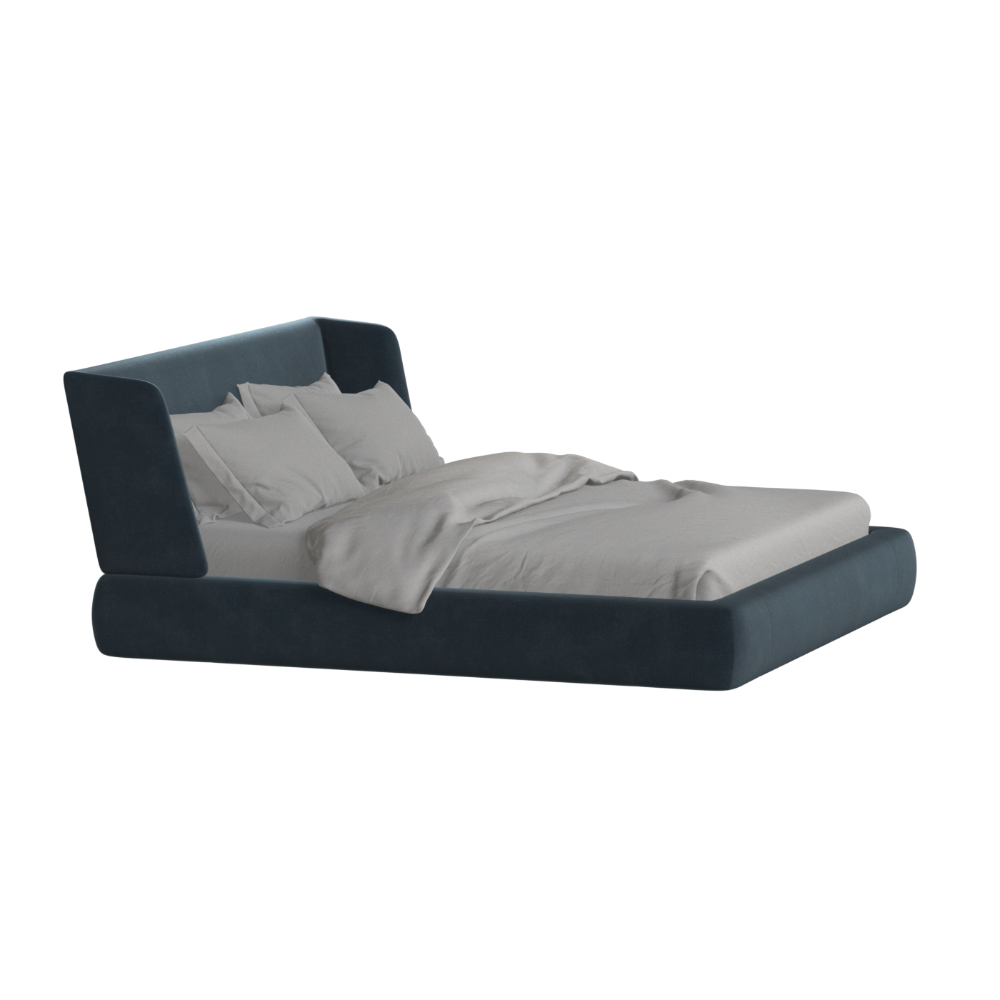 Valentina bed in Boucle Hevia Fabric