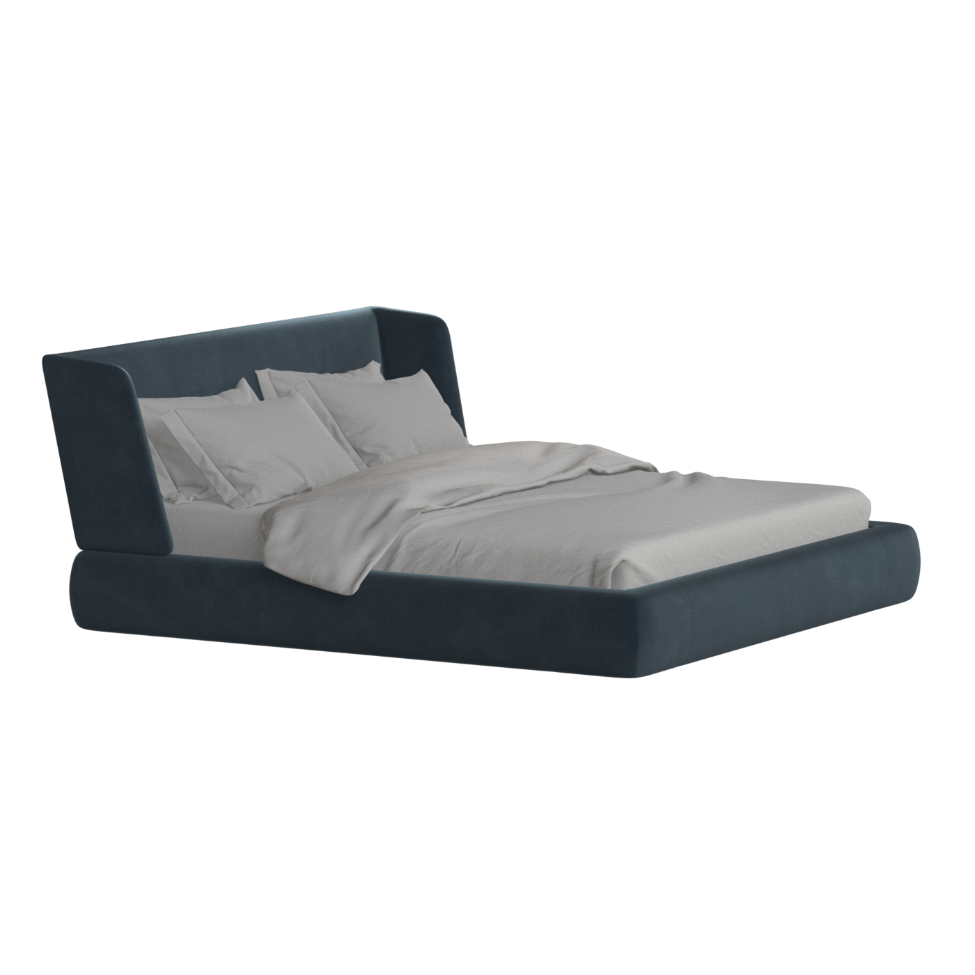 Valentina bed in Boucle Hevia Fabric