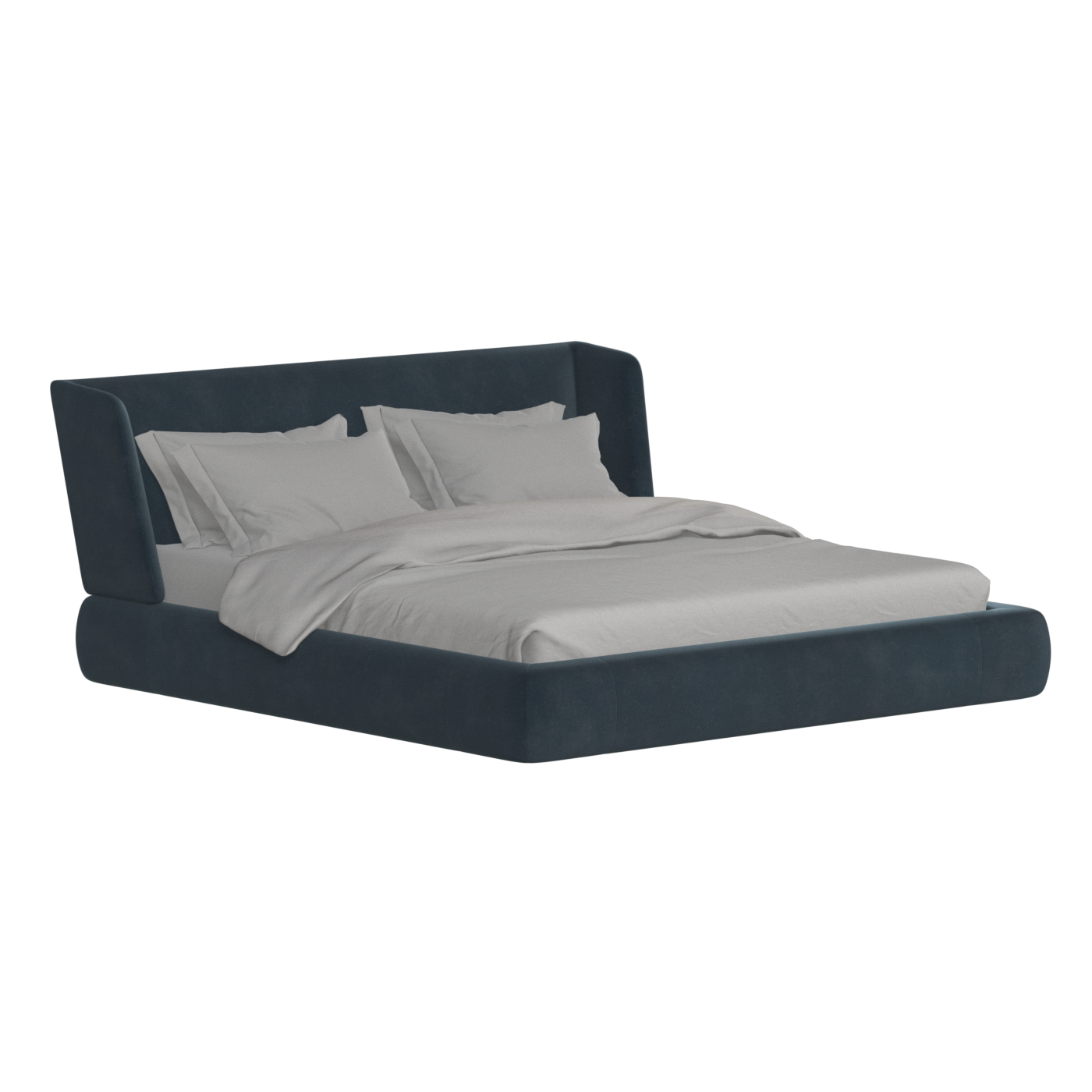 Valentina bed in Boucle Hevia Fabric