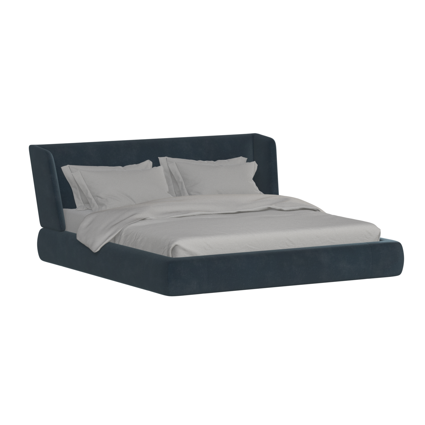 Valentina bed in Boucle Hevia Fabric