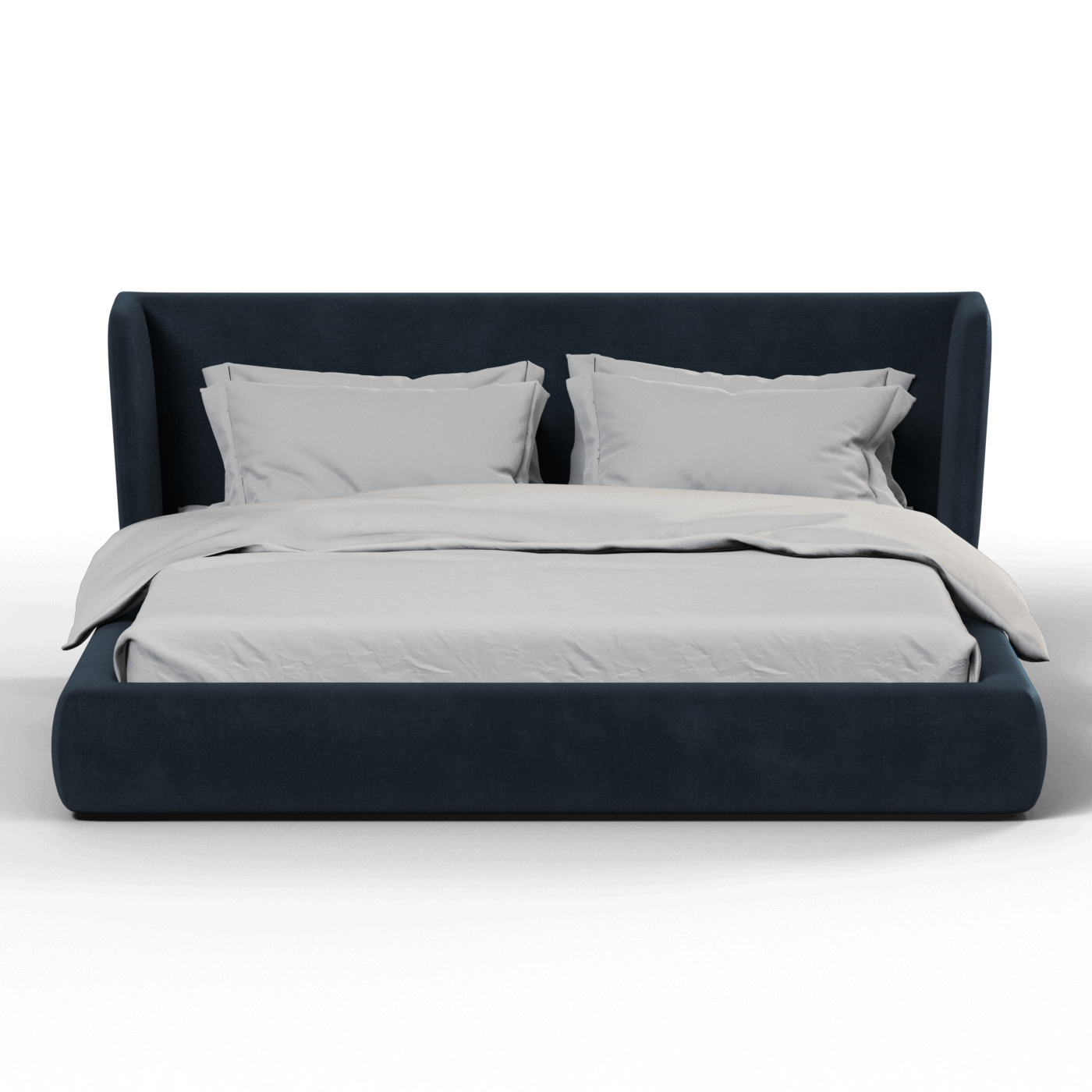 Lit Valentina en tissu Boucle Hevia