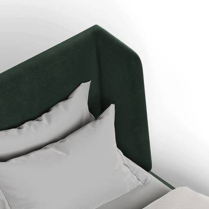 Valentina bed in Boucle Hevia Fabric
