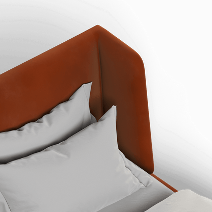 Valentina bed in Boucle Velvet Fabric