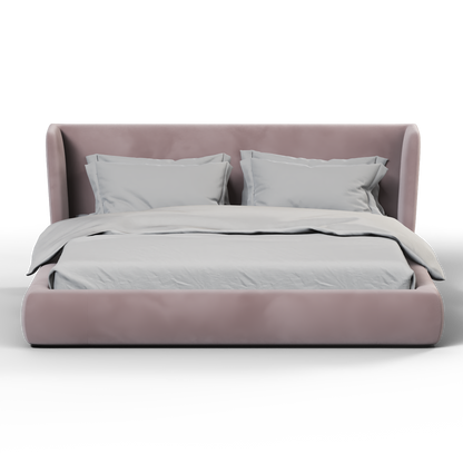 Valentina bed in Boucle Velvet Fabric