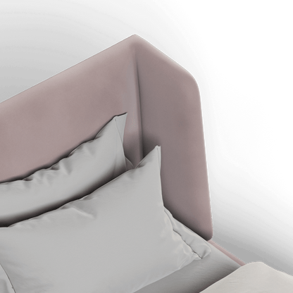 Valentina bed in Boucle Velvet Fabric