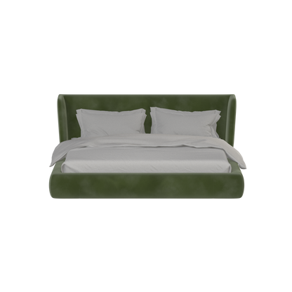 Valentina bed in Boucle Velvet Fabric