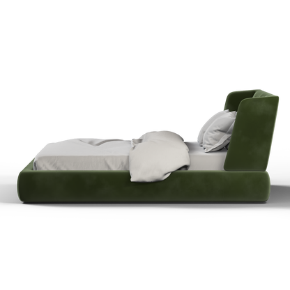 Valentina bed in Boucle Velvet Fabric