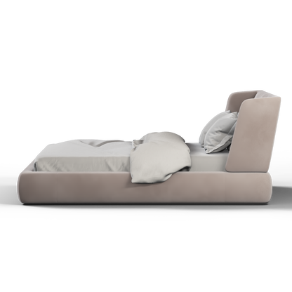 Valentina bed in Boucle Velvet Fabric