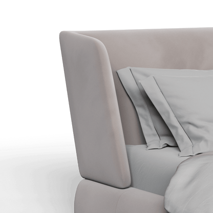 Valentina bed in Boucle Velvet Fabric