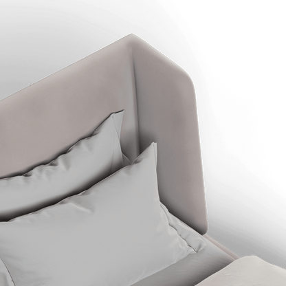 Valentina bed in Boucle Velvet Fabric