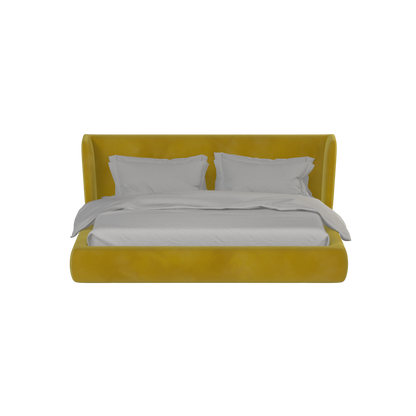 Valentina bed in Boucle Velvet Fabric