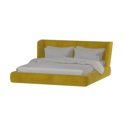 Valentina bed in Boucle Velvet Fabric
