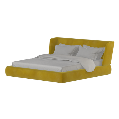Valentina bed in Boucle Velvet Fabric
