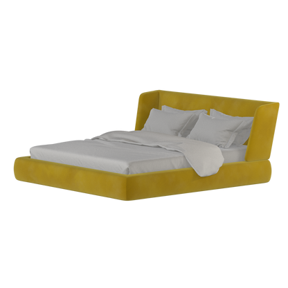 Valentina bed in Boucle Velvet Fabric