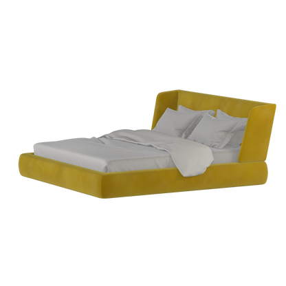 Valentina bed in Boucle Velvet Fabric