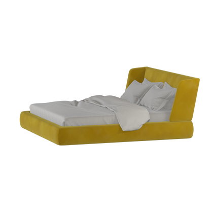 Valentina bed in Boucle Velvet Fabric