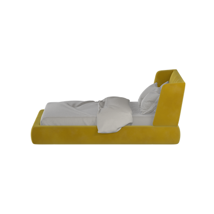 Valentina bed in Boucle Velvet Fabric