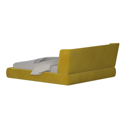 Valentina bed in Boucle Velvet Fabric