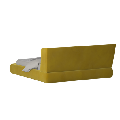 Valentina bed in Boucle Velvet Fabric
