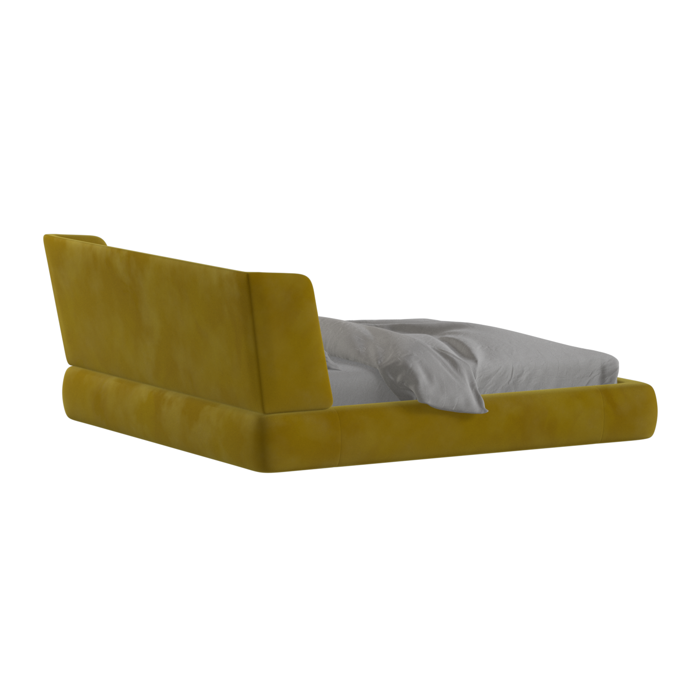 Valentina bed in Boucle Velvet Fabric