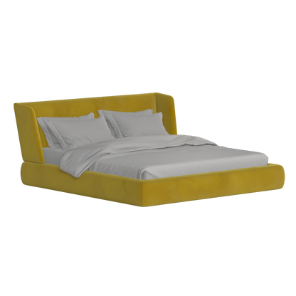 Valentina bed in Boucle Velvet Fabric