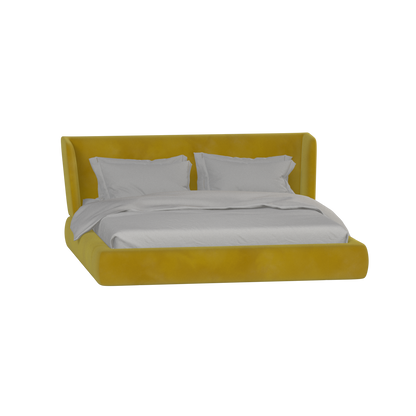 Valentina bed in Boucle Velvet Fabric