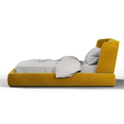 Valentina bed in Boucle Velvet Fabric