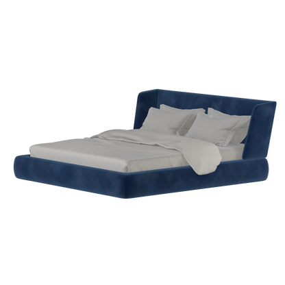 Valentina bed in Boucle Velvet Fabric