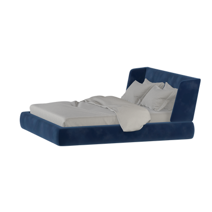Valentina bed in Boucle Velvet Fabric