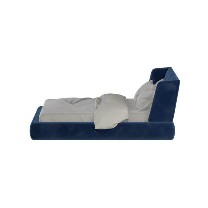 Valentina bed in Boucle Velvet Fabric