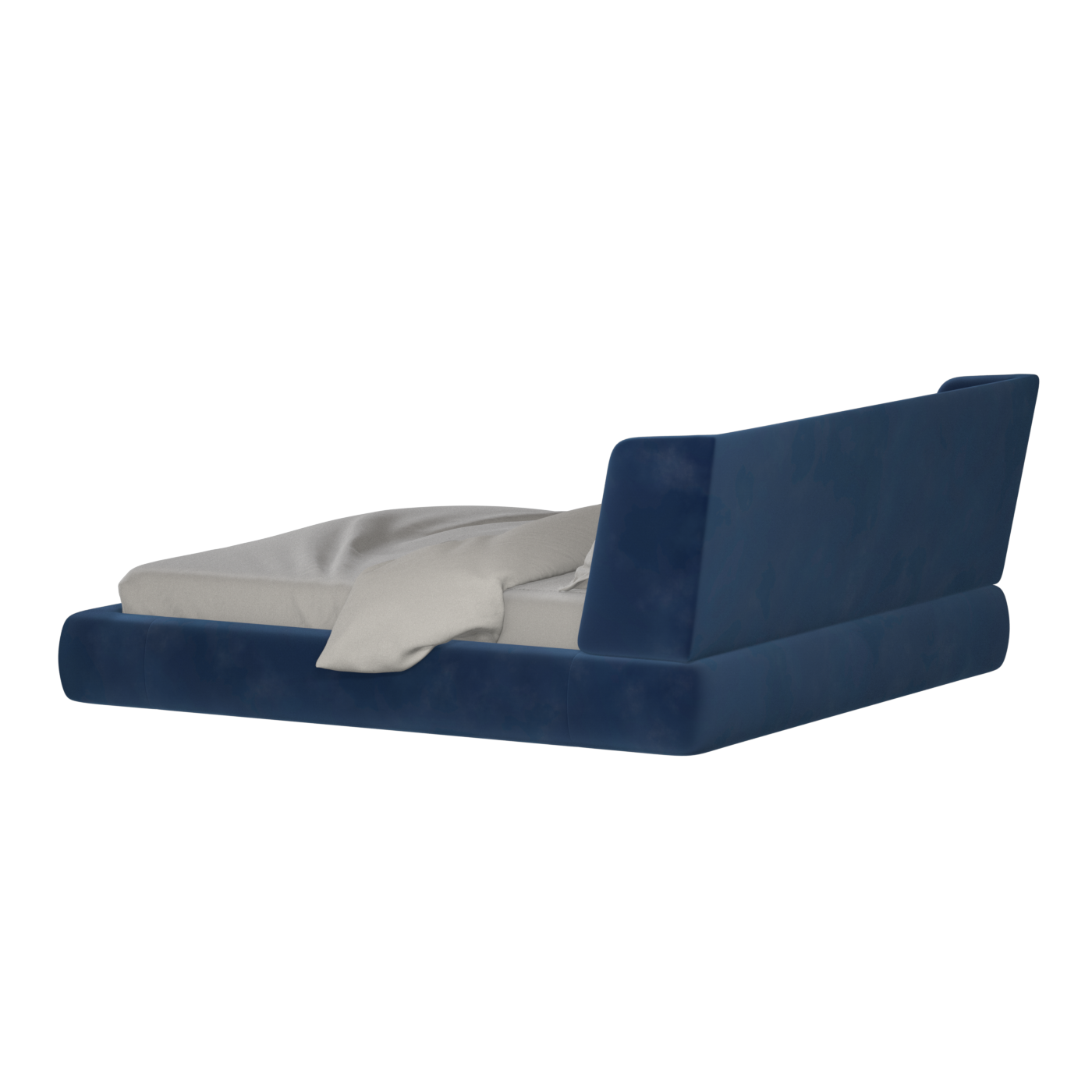 Valentina bed in Boucle Velvet Fabric