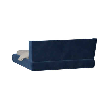 Valentina bed in Boucle Velvet Fabric