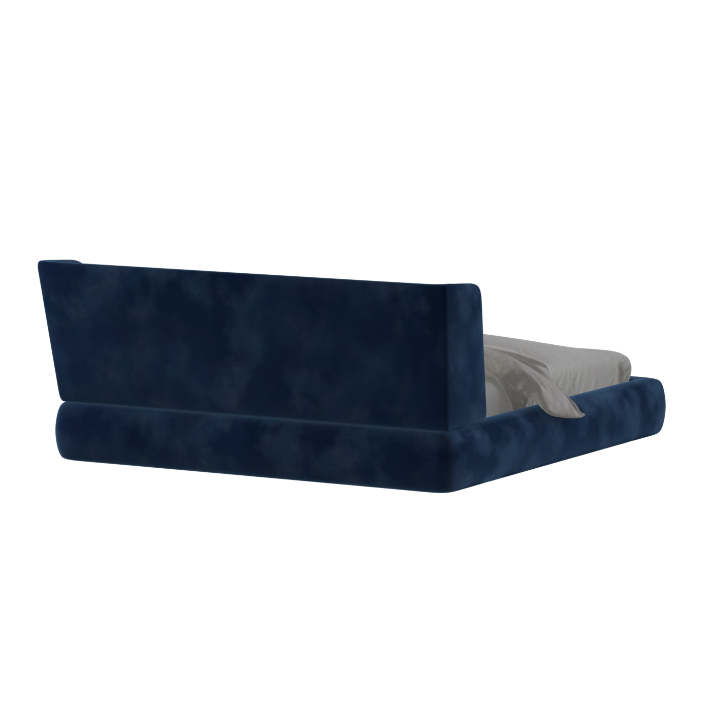 Valentina bed in Boucle Velvet Fabric