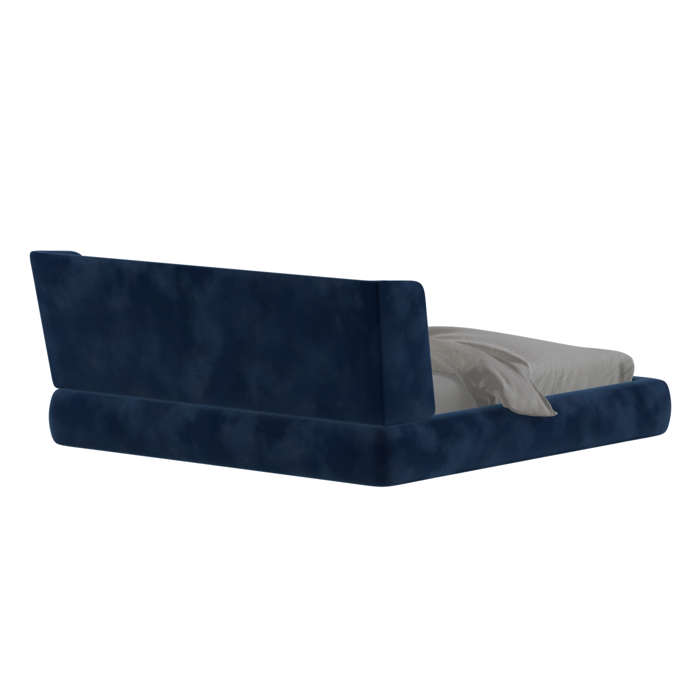 Valentina bed in Boucle Velvet Fabric