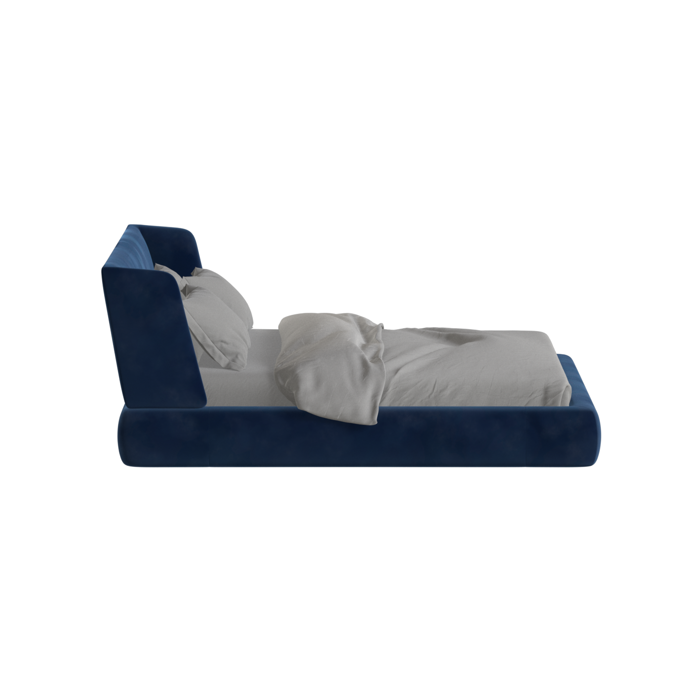 Valentina bed in Boucle Velvet Fabric