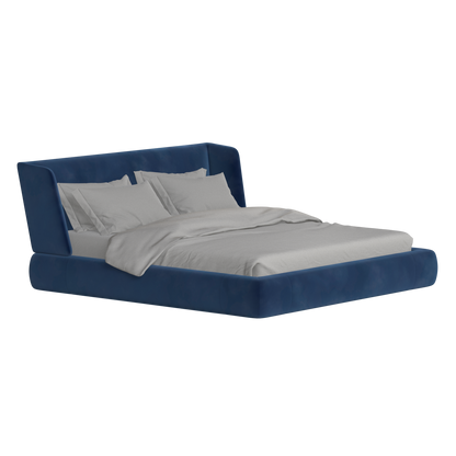 Valentina bed in Boucle Velvet Fabric