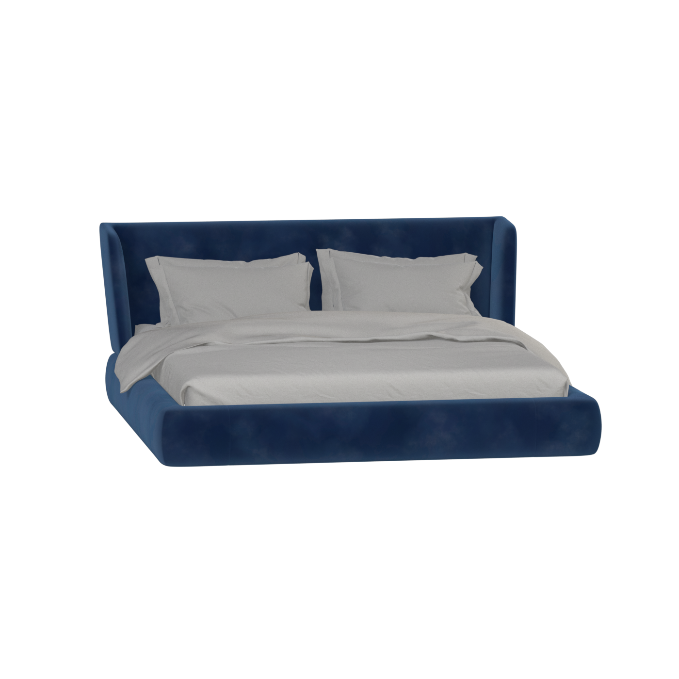 Valentina bed in Boucle Velvet Fabric