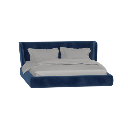 Valentina bed in Boucle Velvet Fabric