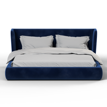 Valentina bed in Boucle Velvet Fabric