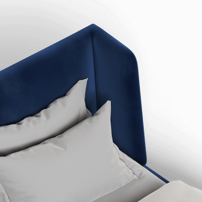 Valentina bed in Boucle Velvet Fabric