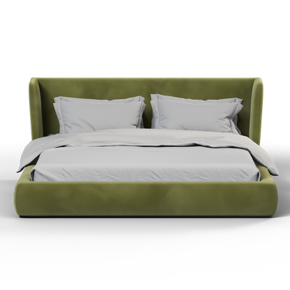 Valentina bed in Boucle Velvet Fabric