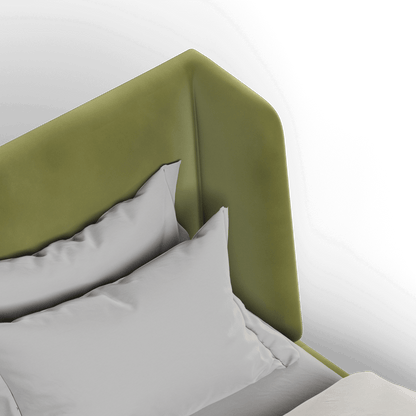Valentina bed in Boucle Velvet Fabric