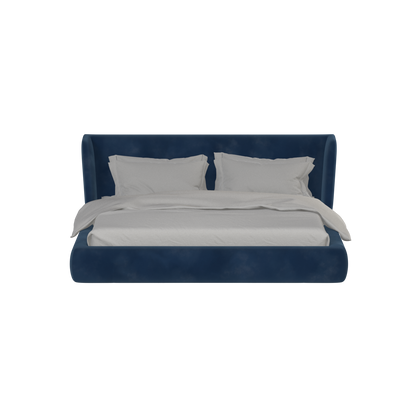 Valentina bed in Boucle Velvet Fabric