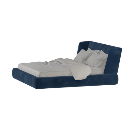Valentina bed in Boucle Velvet Fabric
