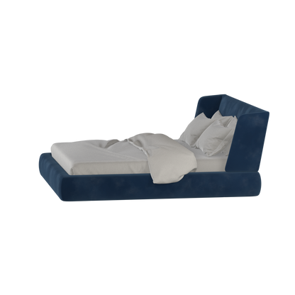 Valentina bed in Boucle Velvet Fabric