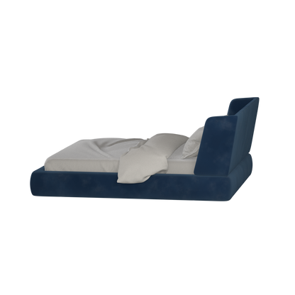 Valentina bed in Boucle Velvet Fabric